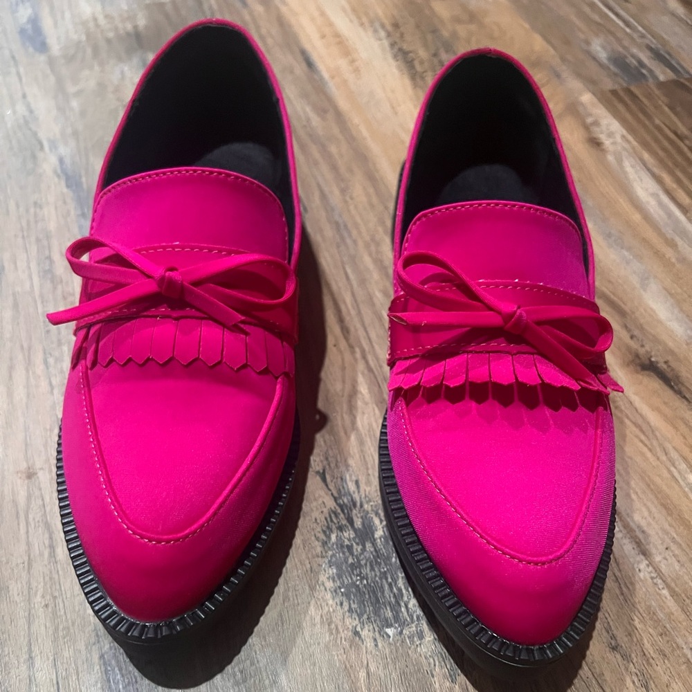 Tassel Pink Loafers